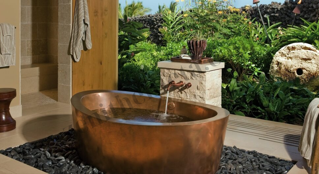 Designer Copper Hydrotherapy Tub